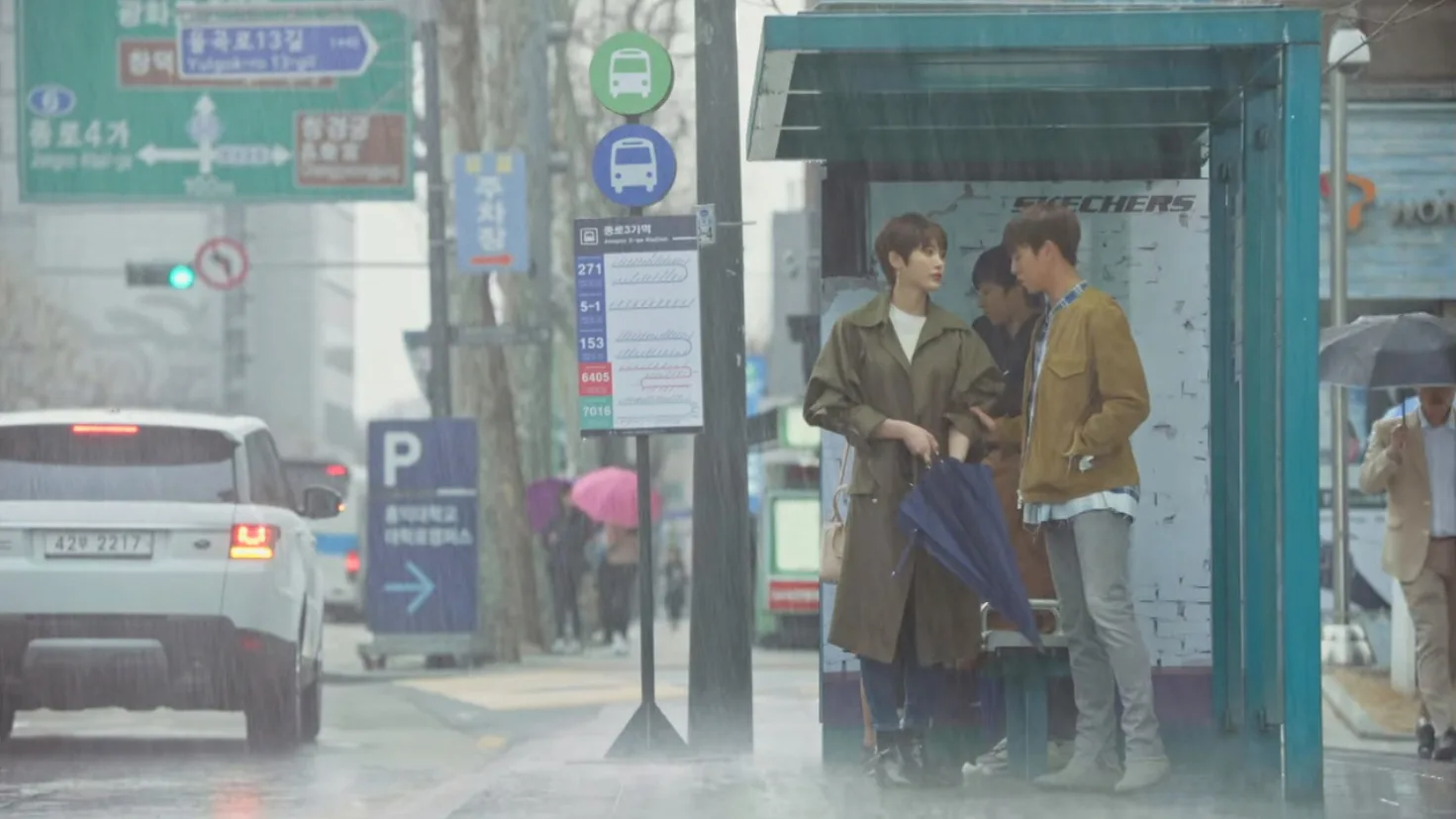 택시정류장 · 그녀는거짓말을너무사랑해 촬영 장면 2